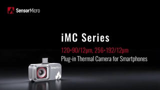 Cámara térmica enchufable serie iMC de 256 x 192/12 μm para inspección doméstica e industrial