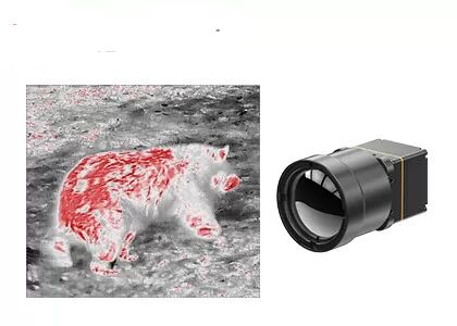 Outdoor LWIR Uncooled Thermal Imaging Module 640x512 12μm With 25mm Lens
