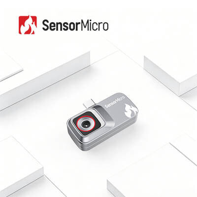 Módulo de cámara de imagen térmica de 120 × 90 / 12 μm sin enfriar para aplicaciones móviles conectado a un teléfono inteligente