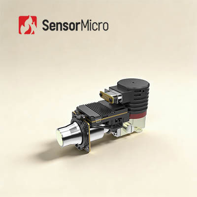 Módulo de cámara infrarroja refrigerada de 320x256 de resolución, 30 µm de paso de píxel, 10 mK NETD para detección de fugas de gas MWIR