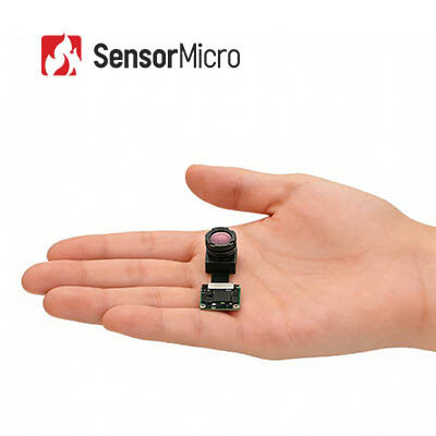256×192 Resolución 12μm Módulo de cámara infrarroja sin enfriar para vigilancia de seguridad con diseño compacto de 17×17mm