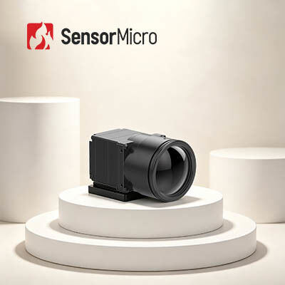 Modulo de imágenes térmicas VOx LWIR sin enfriar con resolución 1280x1024/12μm, velocidad de fotogramas digital de 30 Hz y NETD ≤ 40mK